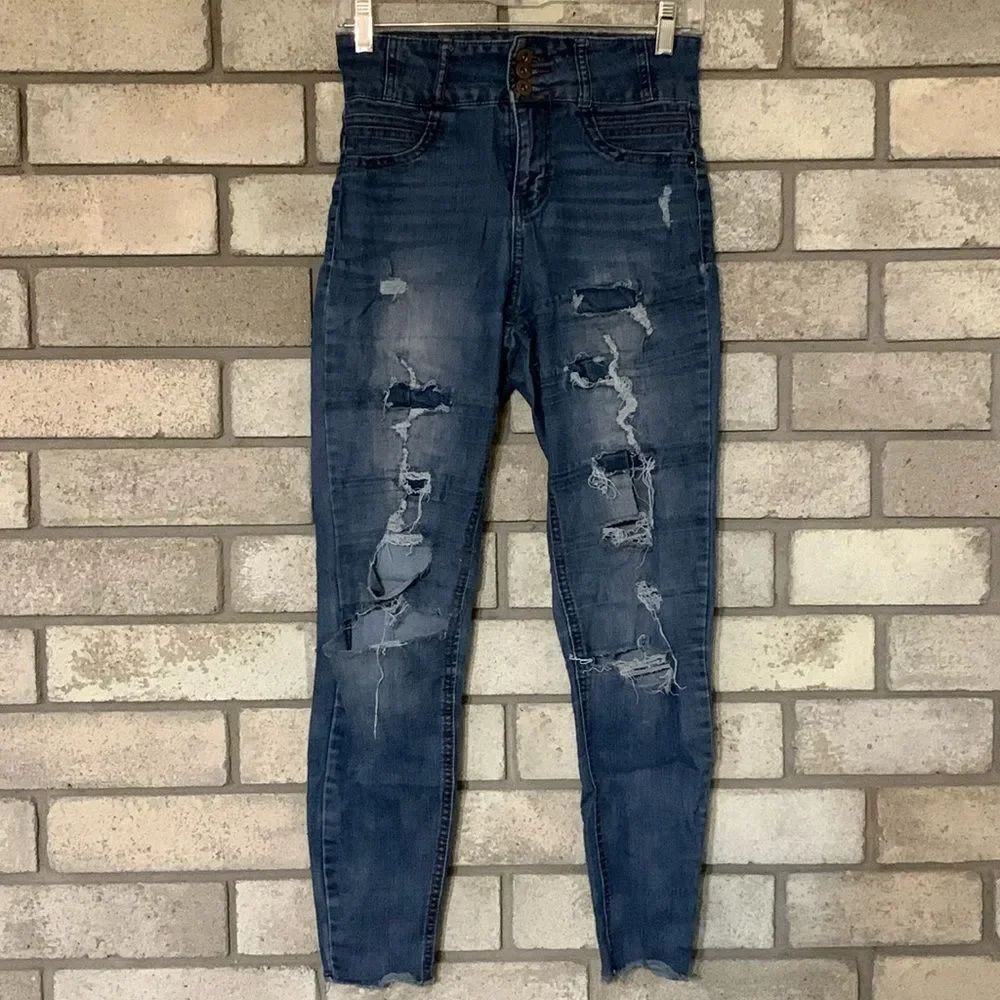 3for$20 skinny jeans distressed 7 junior